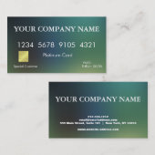 クレジッエレガントトカード 名刺 (正面/裏面)