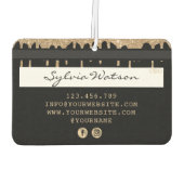 クレジッガーリートスタイル金ゴールドの落ち着き化粧 カーエアーフレッシュナー (裏面)