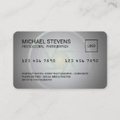 クレジットカーインスパイアドがフォトサービス 名刺 (正面)