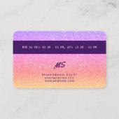 クレジットカードがスパー刺激を受けたクなカラフル 名刺 (裏面)