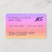 クレジットカードがスパー刺激を受けたクなカラフル 名刺 (正面)
