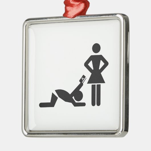 クレジットカードとのおもしろいな求婚 メタルオーナメント (左)