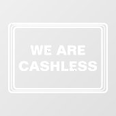 クレジットカードのみのキャッシュレスビジネス ウィンドウサイン (シート)