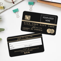 クレジットカードのギフトカード証明書の追加ロゴ