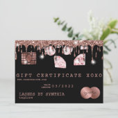 クレジットカードのギフト証明書あなたのロゴを追加 (スタンド正面)