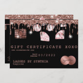 クレジットカードのギフト証明書あなたのロゴを追加 (正面/裏面)