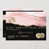 クレジットカードのギフト証明書あなたのロゴを追加 (正面/裏面)