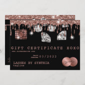 クレジットカードのギフト証明書あなたのロゴを追加 (正面/裏面)