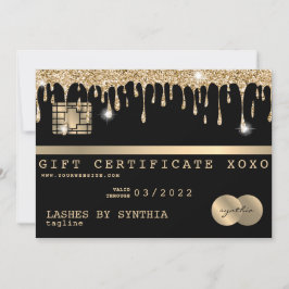 クレジットカードのギフト証明書あなたのロゴを追加