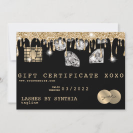 クレジットカードのギフト証明書あなたのロゴを追加