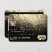 クレジットカードのギフト証明書あなたのロゴを追加 (正面/裏面)