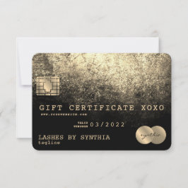 クレジットカードのギフト証明書あなたのロゴを追加