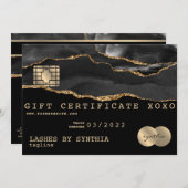 クレジットカードのギフト証明書あなたのロゴを追加 (正面/裏面)