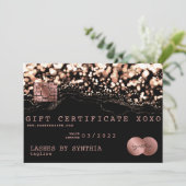 クレジットカードのギフト証明書あなたのロゴを追加 (スタンド正面)