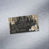 クレジットカードのスタイル付き滴下金ゴールドダイヤモンド マグネット名刺 (インサイチュ)