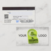 クレジットカードのデザインの名刺 名刺 (正面/裏面)