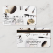 クレジットカードのメイクアップアーティスト 名刺 (正面/裏面)