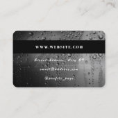 クレジットカードのメタルウォッシュ 名刺 (裏面)