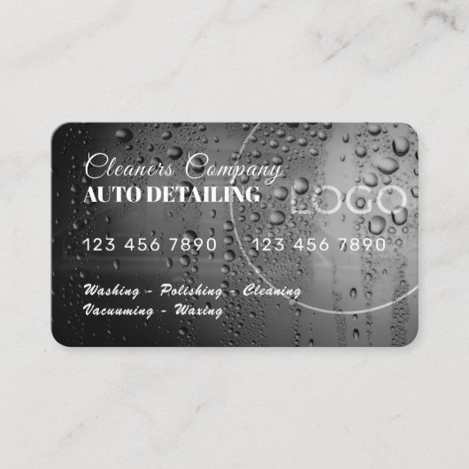 クレジットカードのメタルウォッシュ 名刺 (正面)