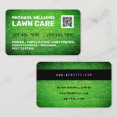 クレジットカードの芝生のテフェイククスチャ  名刺 (正面/裏面)