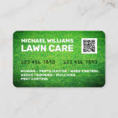 クレジットカードの芝生のテフェイククスチャ 名刺 (正面)