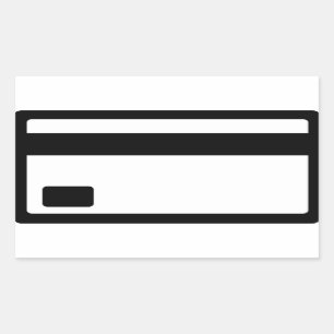 クレジットカードの記号 長方形シール