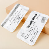 クレジットカードの髪の美しい大理石シックなモノグラム 名刺