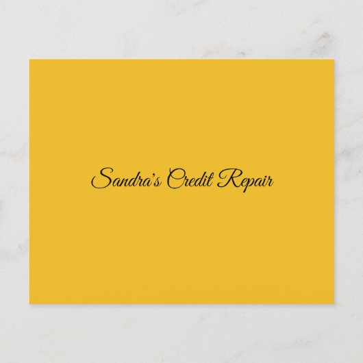 クレジットカードの黒と金ゴールド チラシ (裏面)