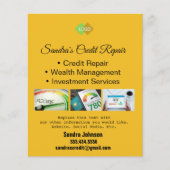 クレジットカードの黒と金ゴールド チラシ (正面)