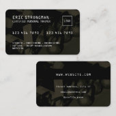 クレジットカードは体育刺激を受けたスタイル 名刺 (正面/裏面)