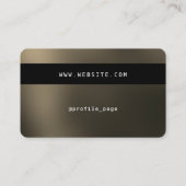 クレジットカードは金色に見えフェイクるが、金色に見える 名刺 (裏面)