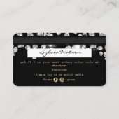 クレジットカードサンキューカードドリップダイヤモンド 名刺 (裏面)