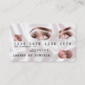 クレジットカードスタイルのバラ金ゴールドロングラッシュ 名刺 (正面)