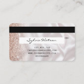クレジットカードスタイルのバラ金ゴールドロングラッシュ 名刺 (裏面)