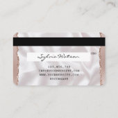 クレジットカードスタイルのバラ金ゴールドロングラッシュ 名刺 (裏面)