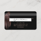 クレジットカードスタイルのバラ金ゴールド編み 名刺 (裏面)