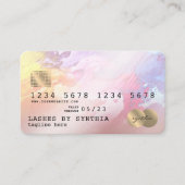 クレジットカードスタイルの抽象芸術アートロイヤリティカード 名刺 (正面)