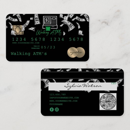 クレジットカードスタイルカスタム 名刺 (正面/裏面)