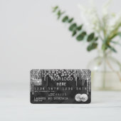 クレジットカードスタイルシルバーダイヤモンドあなたのロゴを追加 名刺 (スタンド正面)