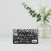 クレジットカードスタイルシルバーダイヤモンドあなたの名前 名刺 (スタンド正面)