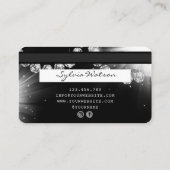 クレジットカードスタイルシルバーダイヤモンド 名刺 (裏面)