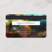 クレジットカードスタイルネブラスターコスモス宇宙 名刺 (裏面)