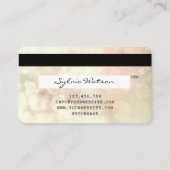 クレジットカードスタイルバラ金ゴールドロングラッシュ《写真》ぼけ味 名刺 (裏面)