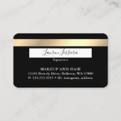 クレジットカードスタイルピンクドリップスビジネスカード 名刺 (裏面)