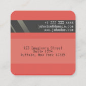 「クレジットカードスタイル名刺第13号」 スクエア名刺 (裏面)