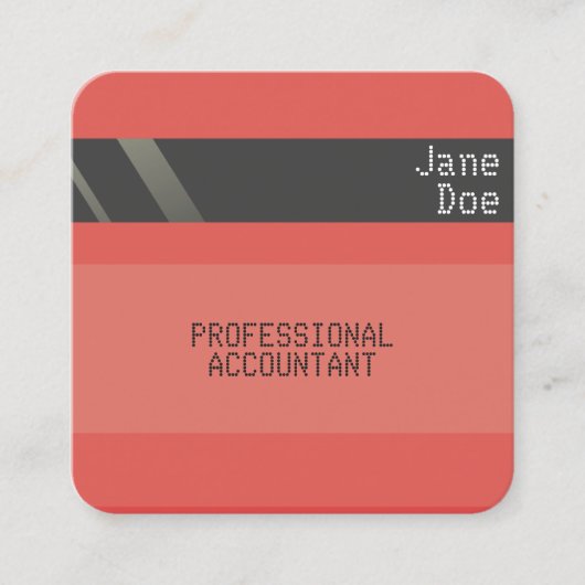 「クレジットカードスタイル名刺第13号」 スクエア名刺 (正面)