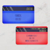 「クレジットカードスタイル名刺第17号」 名刺 (正面/裏面)