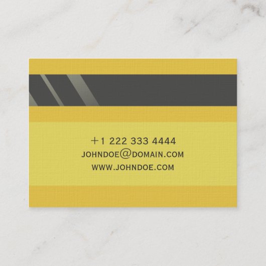 「クレジットカードスタイル名刺第4号」 名刺 (裏面)