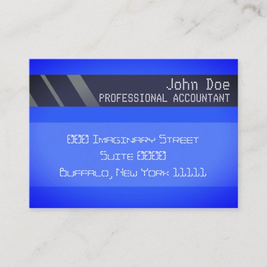 "クレジットカードスタイル名刺No.1 " 名刺 (正面)