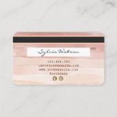 クレジットカードスタイル滴下金ゴールド埃バラ 名刺 (裏面)